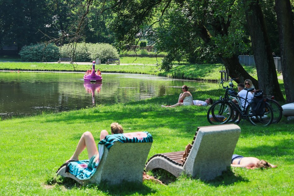 Łódź. Park na Młynku w Łodzi