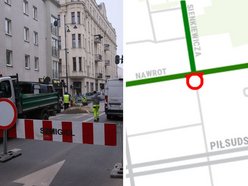 Łódź. Remont skrzyżowania Nawrot i Sienkiewicza. Drogowcy przenoszą się na drugą stronę