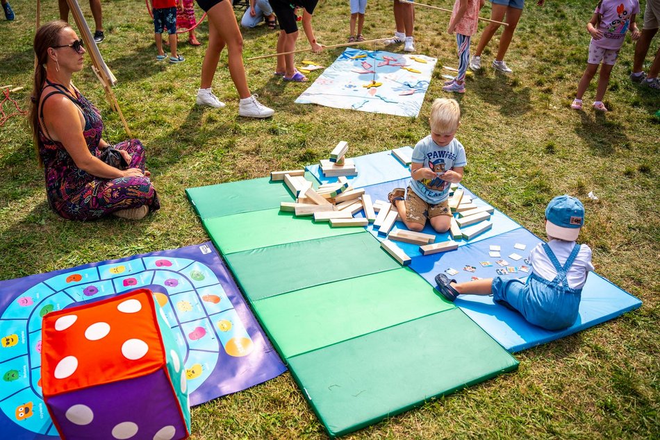 Piknik w parku na Młynku