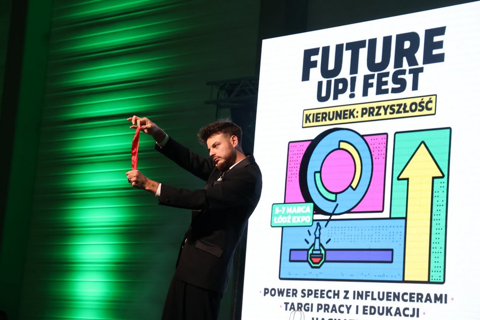 Łódź. Trzeci dzień Future Up! Fest w Łodzi. Byli Maciej Musiał, Kacper Błoński i Czarek Czaruje