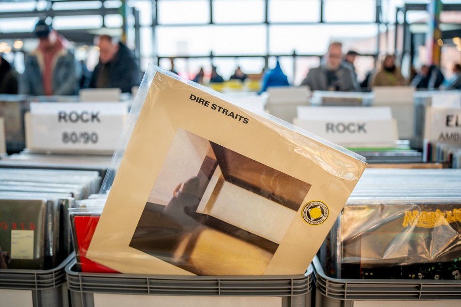 Łódź. Giełda winyli w Manufakturze