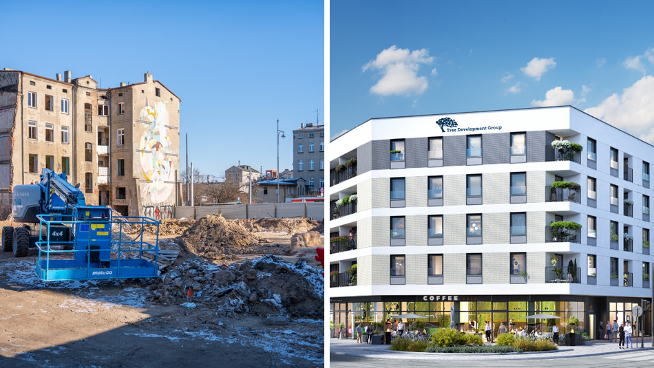 Łódź. Narożnik przy Kilińskiego i Pomorskiej przestanie straszyć. Ruszyła budowa nowych mieszkań w Łodzi