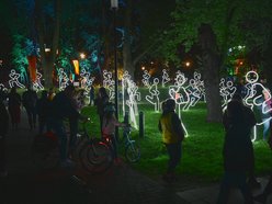 Park Staromiejski na Light Move Festival 2025 Łódź. Widzieliście go w takiej odsłonie?