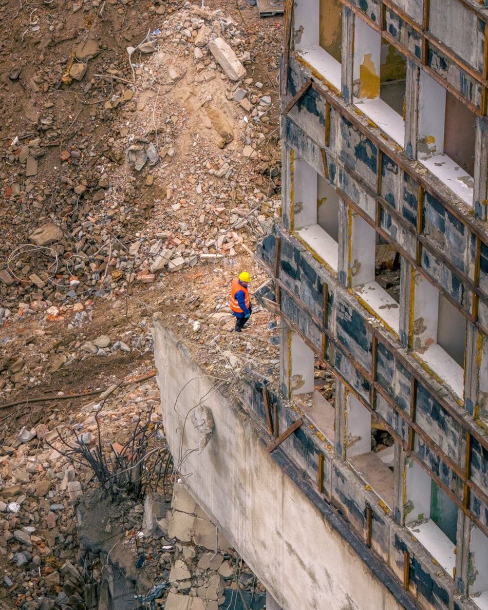 Rozbiórka hotelu Światowit