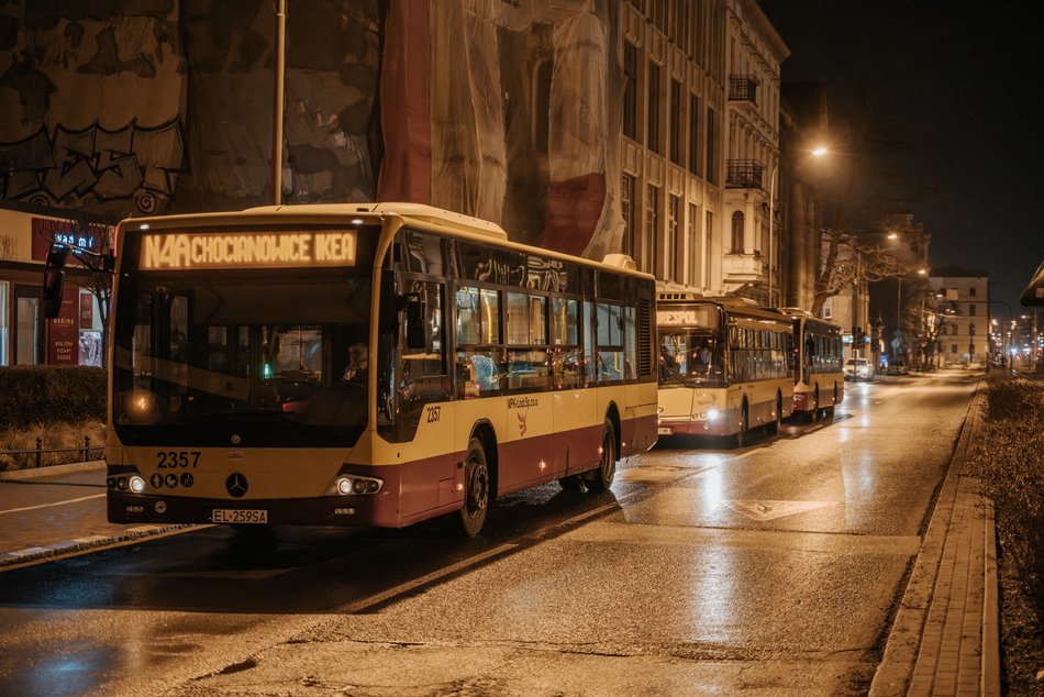 Autobusy nocne MPK Łódź górą! Częste kursy, wygodne przesiadki i dojazd poza granice miasta