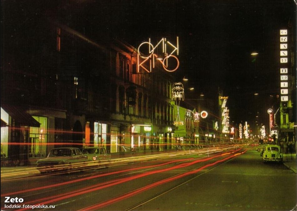 Neony na ulicach Łodzi