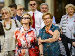 Piotr Marczewski w Alei Gwiazd na Piotrkowskiej w Łodzi. Kompozytor uhonorowany!