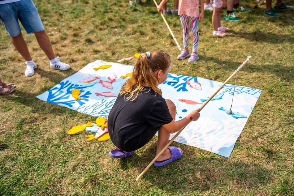Piknik w parku na Młynku