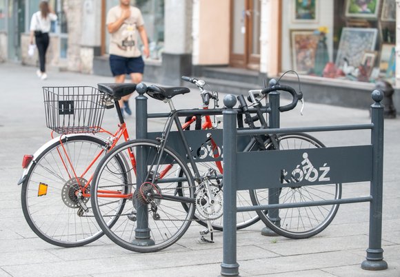 Stojaki rowerowe w Łodzi