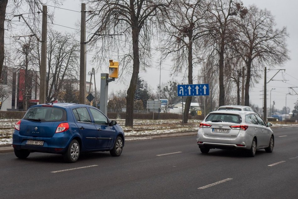 Ograniczenia prędkości przy fotoradarach w Łodzi