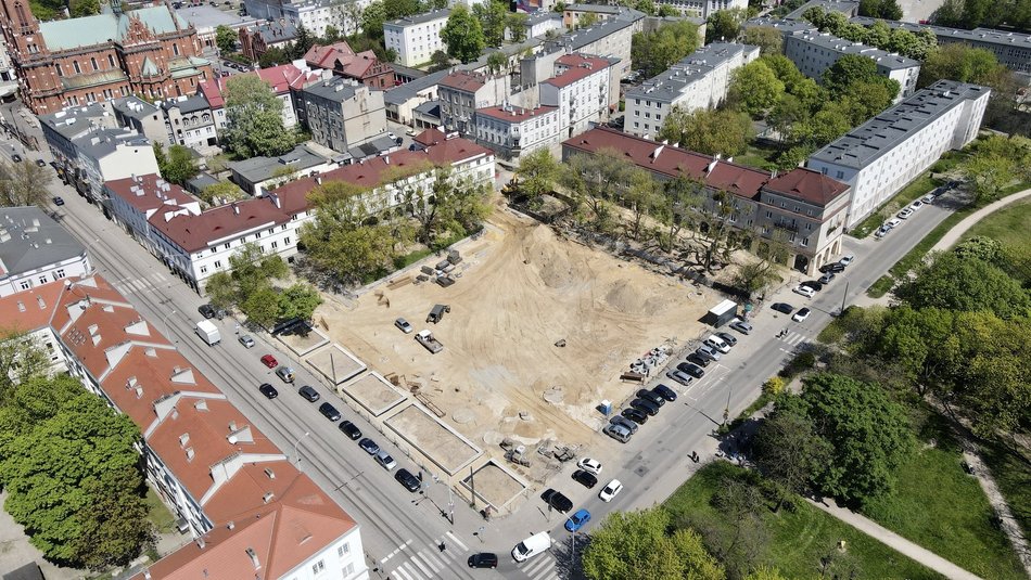 wizualizacja wyglądu Starego Rynku w Łodzi