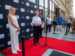 Uroczyste odsłonięcie gwiazdy braci Warner w Alei Gwiazd na Piotrkowskiej w Łodzi