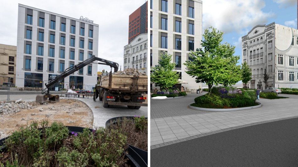 Łódź. Zielona oaza przy Stajni Jednorożców w Łodzi. Niemal 2 tysiące mkw. odbetonowanej powierzchni