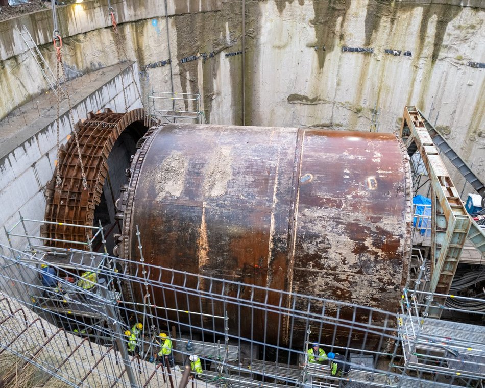 Tunel średnicowy pod Łodzią. Budowa stacji Łódź Polesie