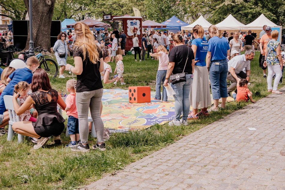 Łódź. Miejski Dzień Dziecka 2025 w Łodzi. Majka Jeżowska, dmuchańce i pokazy [ZDJĘCIA]