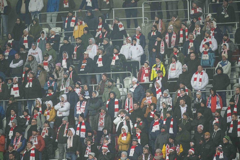 Kibice na meczu ŁKS Łódź - Ruch Chorzów