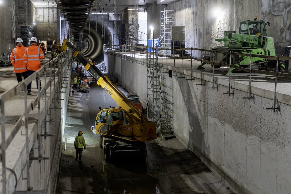 Tunel pod Łodzią. Budowa stacji Łódź Polesie od środka