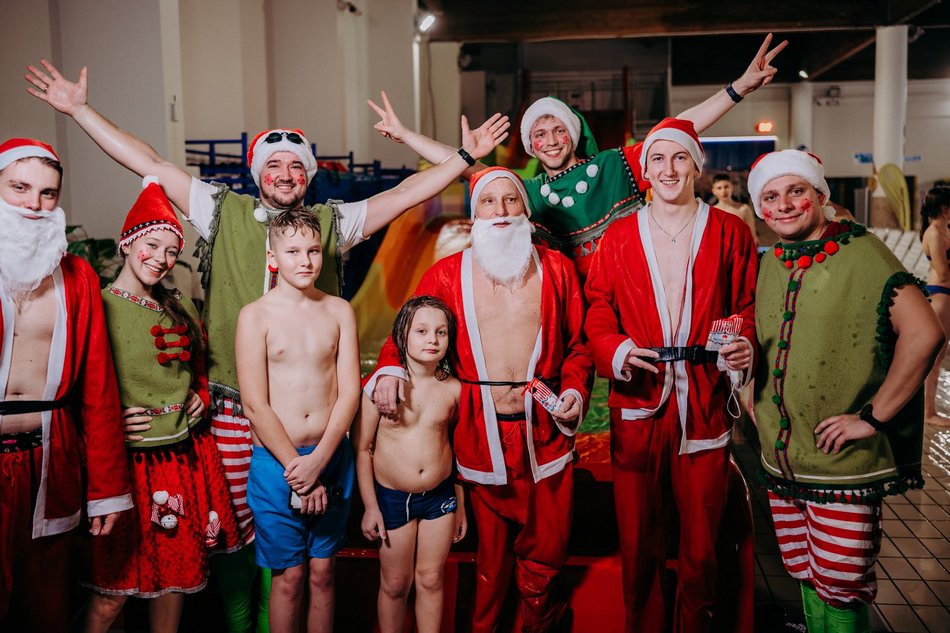 Aquapark Fala opanowały Mikołaje