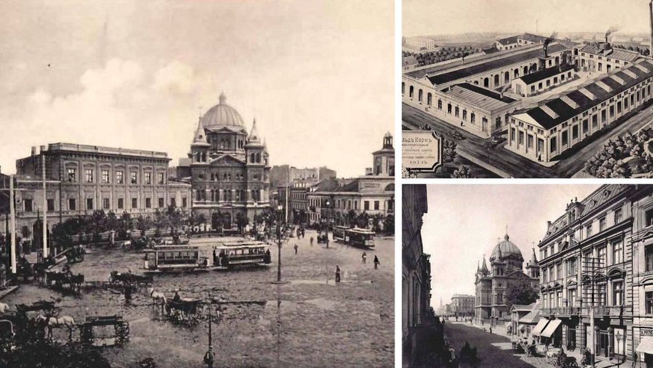 dawna fotografia pokazująca miasto Łódź w XIX wieku