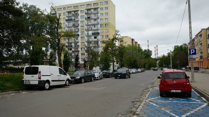Łódź. Ulica Cieszkowskiego
