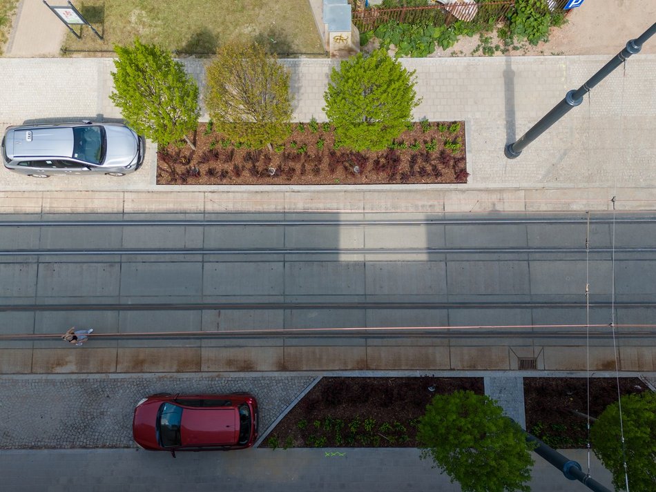 Łódź, ul. Legionów z drona