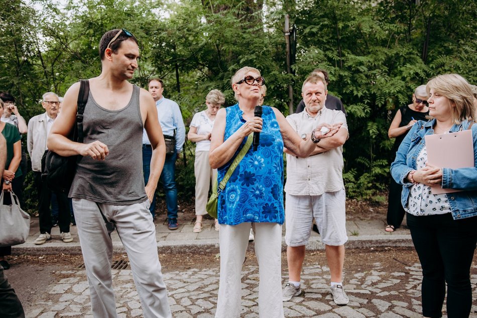 Łódź. Spacer nad rzeką Sokołówką w Łodzi. Dobra frekwencja i rozmowy o inwestycjach