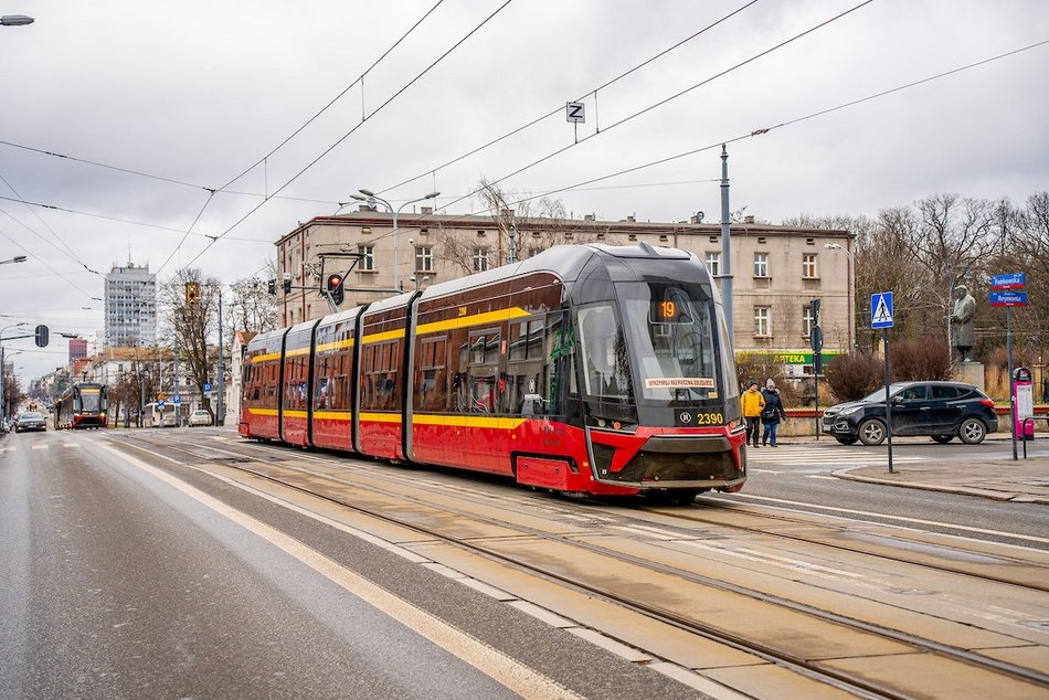 Łódź. Tramwaj Moderus Gamma MPK Łódź