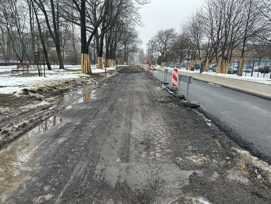 Łódź. Remont Sienkiewicza i Tymienieckiego w Łodzi