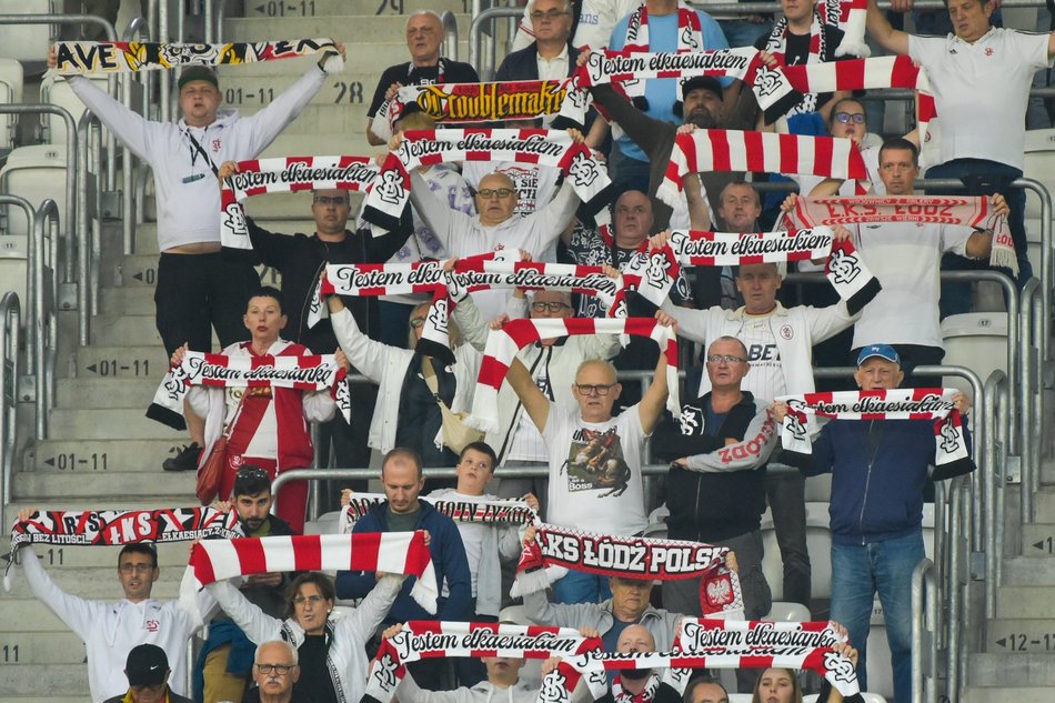 Kibice na meczu ŁKS Łódź z Polonią Bytom. Byłeś/aś tam? Odszukaj się w galerii!