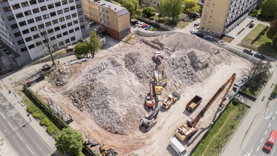 Hotel Światowit wyburzony