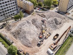 Hotel Światowit wyburzony