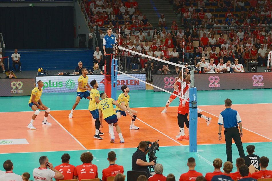 Łódź. Polska gra z Brazylią! Pełne trybuny w Atlas Arenie w Łodzi