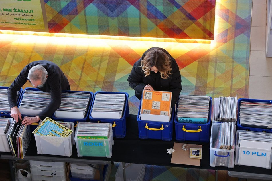 Giełda płyt winylowych w Manufakturze