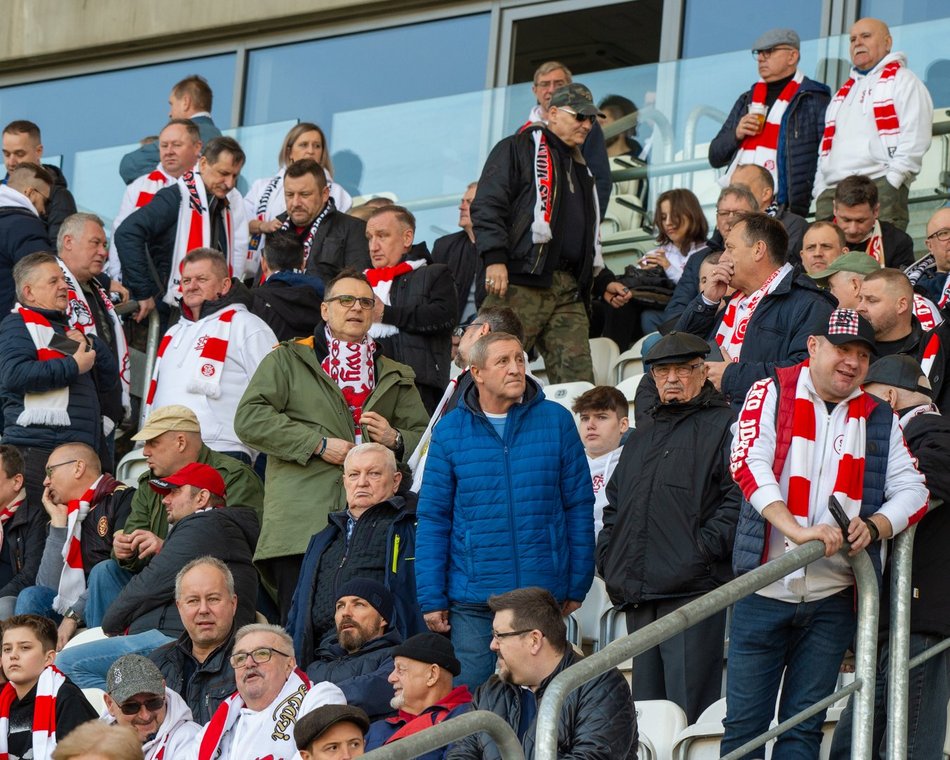 Kibice podczas meczu ŁKS Łódź - Puszcza Niepołomice