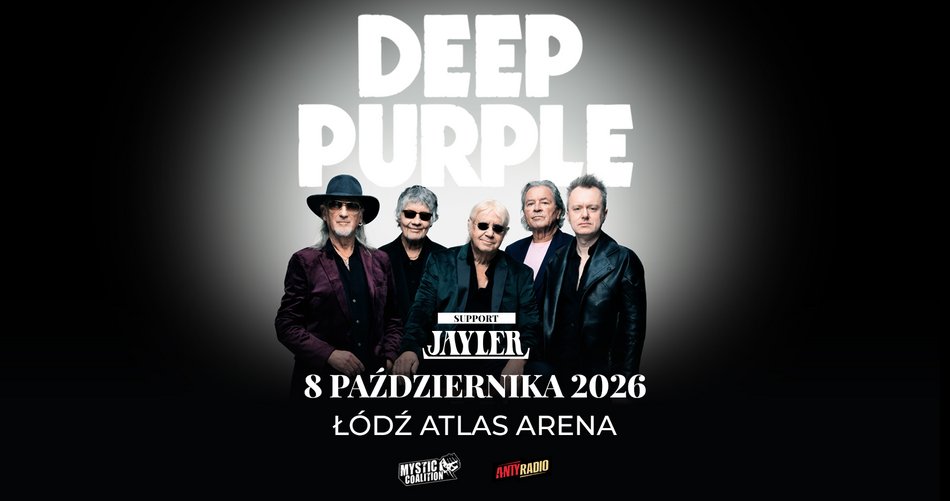 Łódź. Deep Purple w Atlas Arenie. Legendy rocka ponownie wystąpią w Łodzi!