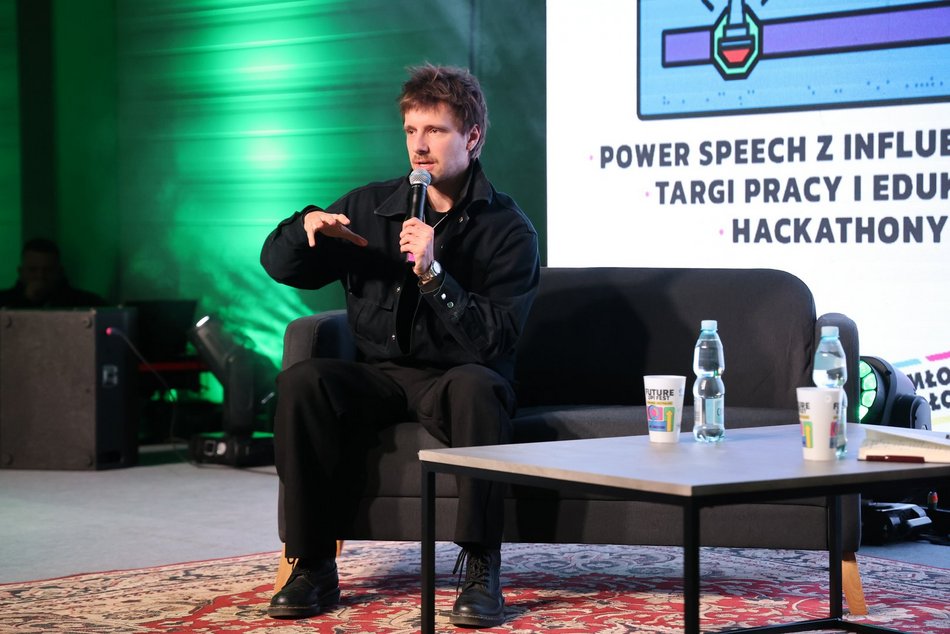 Łódź. Trzeci dzień Future Up! Fest w Łodzi. Byli Maciej Musiał, Kacper Błoński i Czarek Czaruje