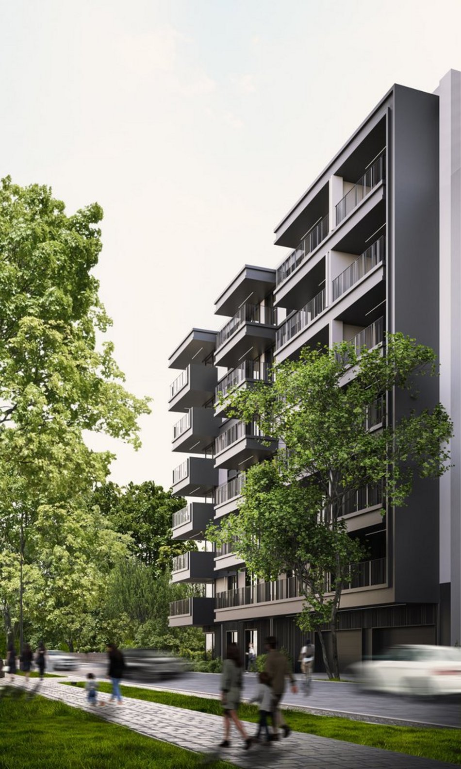 Łódź. Mieszkania z widokiem na park Staszica w Łodzi. Nowoczesna architektura i strefa wellness