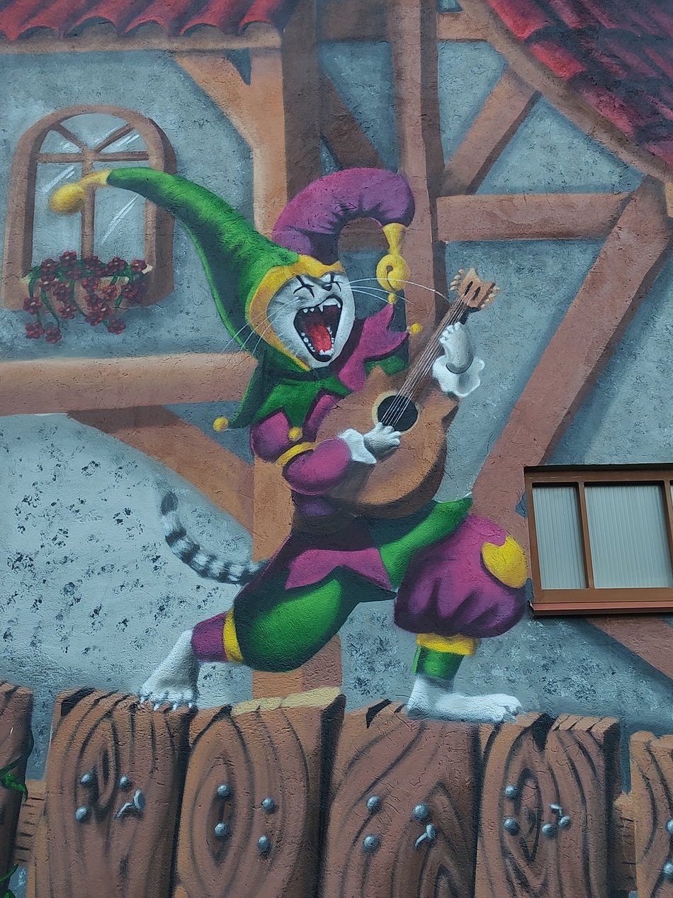 Nowy mural z kotami przy ul. Pryncypalnej w Łodzi