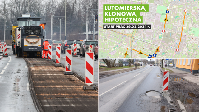 Startują kolejne remonty ulic w Łodzi. Zmiany w organizacji ruchu od 26 lutego [SZCZEGÓŁY]