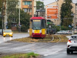 Tramwaj MPK Łódź na ul. Rzgowskiej