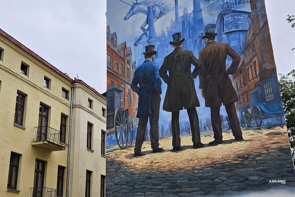 Łódź. Nowy mural w centrum Łodzi! To hołd dla „Ziemi obiecanej”