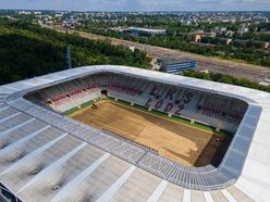 stadion piłkarski z lotu ptaka