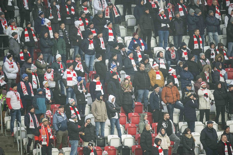 Kibice na meczu ŁKS Łódź - Ruch Chorzów
