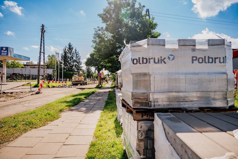 Łódź. Remont Tuszyńskiej w Łodzi. Trwają prace na kolejnym odcinku