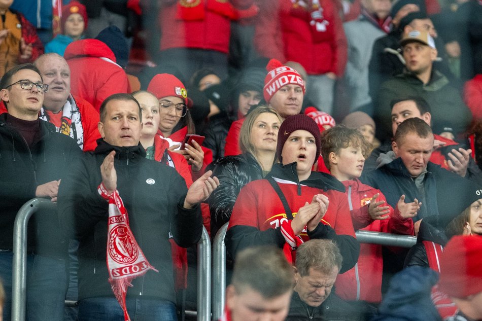 Kibice na meczu Widzewa Łódź z Zagłębiem Lubin. Byłeś/aś? Odszukaj się w galerii