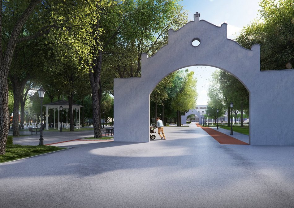 Park Staromiejski w Łodzi - wizualizacja