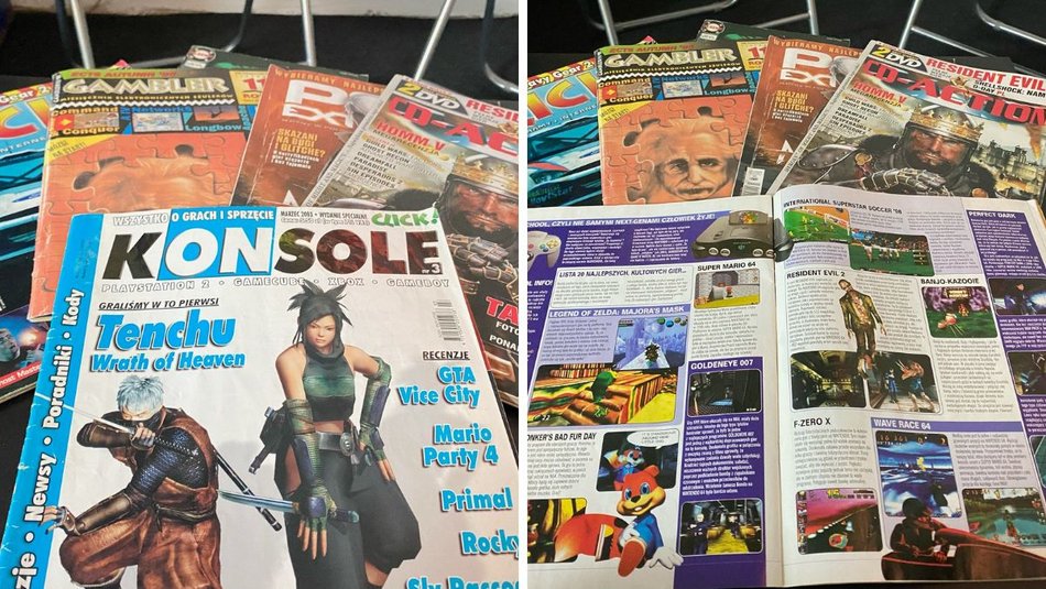 Stare czasopisma nt. gier w Retro Gaming Club