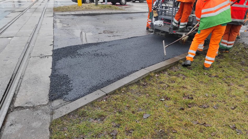 Remont drogi na ul. Aleksandrowskiej