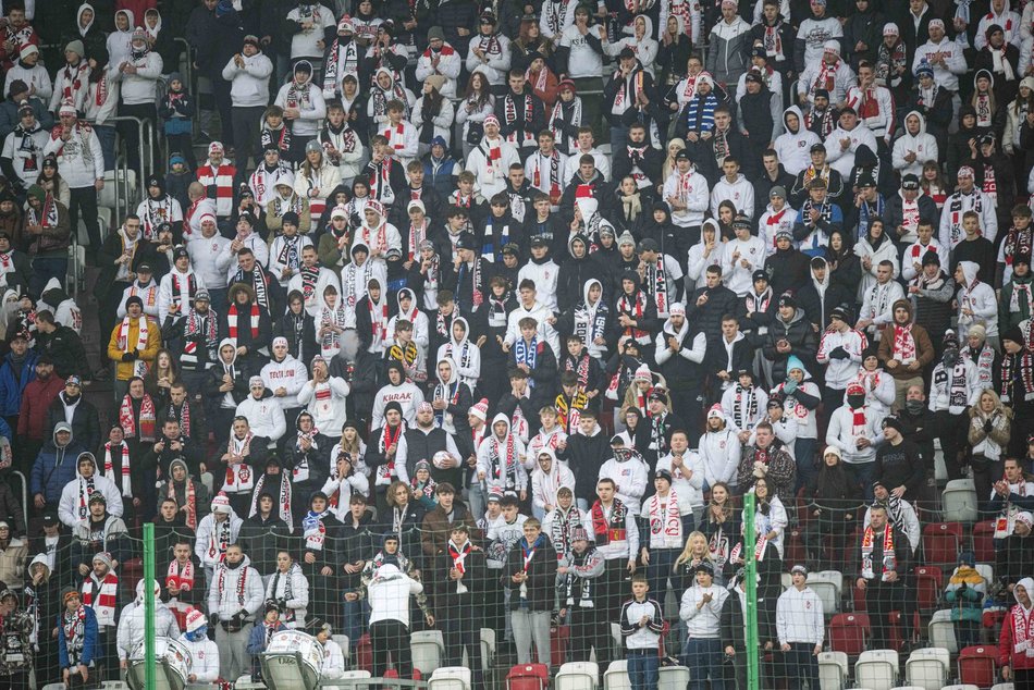 Kibice na meczu ŁKS Łódź - Ruch Chorzów