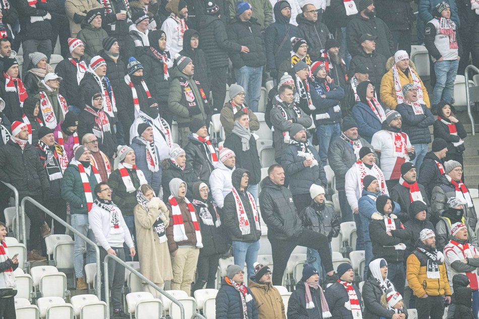 Kibice na meczu ŁKS Łódź - Ruch Chorzów